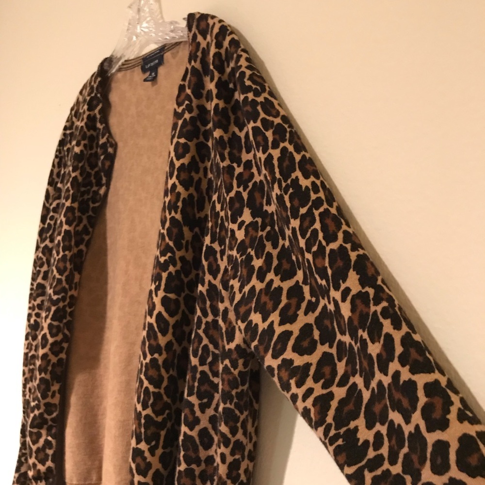 Lands’ End Cheetah Print Sweater
